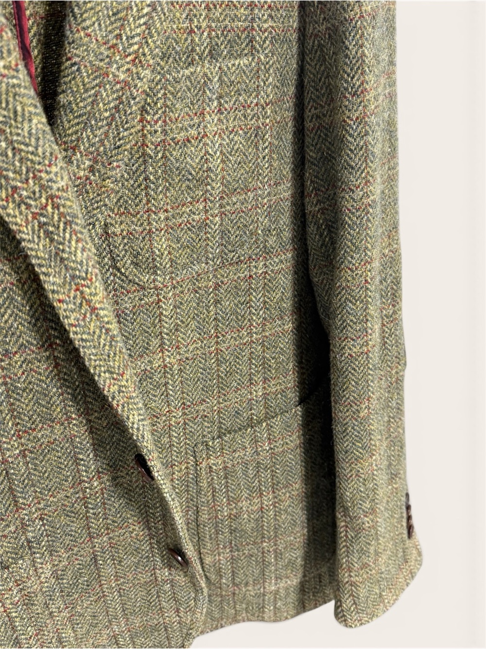 NWOT! Orvis Men's Green Tweed Two Button Sport Coat Blazer - Picture 3 of 12